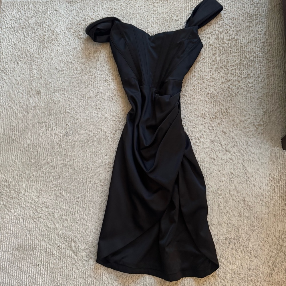 House of CB Elegant Black Women's Midi Dress